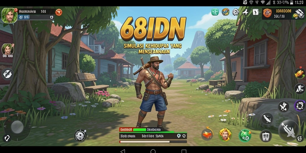Tampilan gameplay 68IDN dengan interaksi sosial yang menarik.