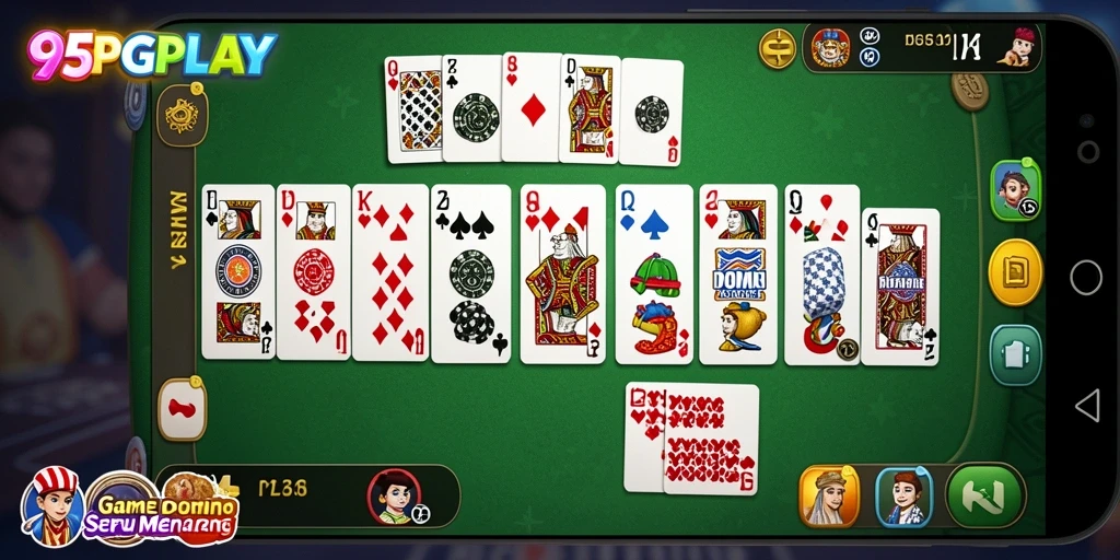 Tampilan gameplay domino yang menarik di 95PGPLAY.