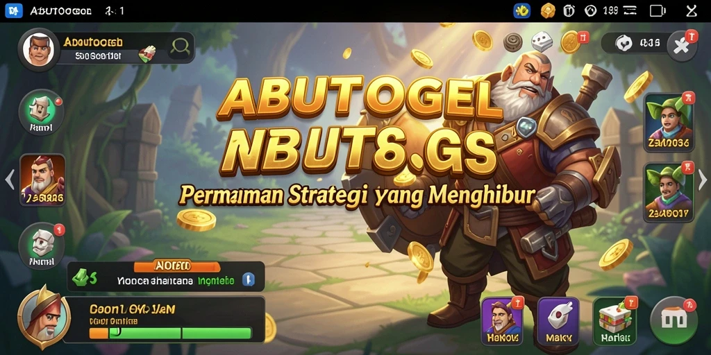 Screenshot ABUTOGEL menampilkan aksi pertempuran yang seru.