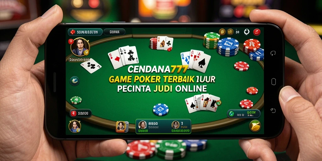 Tampilan gameplay CENDANA777 dengan berbagai pilihan meja poker.