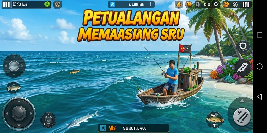 Tampilan aksi seru ketika menangkap ikan di DY01.