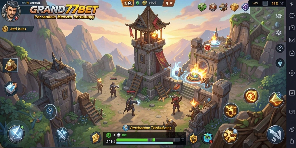 Tampilan gameplay GRAND77BET yang mendebarkan dan strategis.