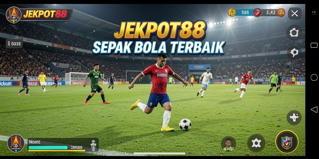 Tampilan menakjubkan saat bermain sepak bola di JEKPOT88.