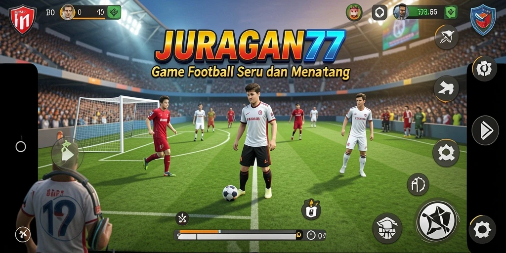 Gameplay seru di JURAGAN77 dengan grafis sepak bola yang memukau.