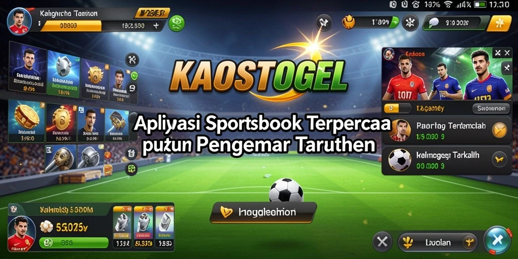 Screenshot KAOSTOGEL menunjukkan pengalaman gameplay Sportsbook yang menarik.