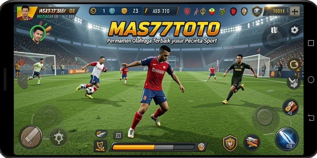 Tampilan gameplay MAS77TOTO yang mendebarkan dan penuh aksi olahraga.