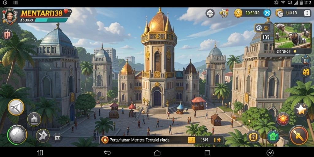 Screenshot gameplay MENTARI138 yang menunjukkan strategi menara yang menarik.