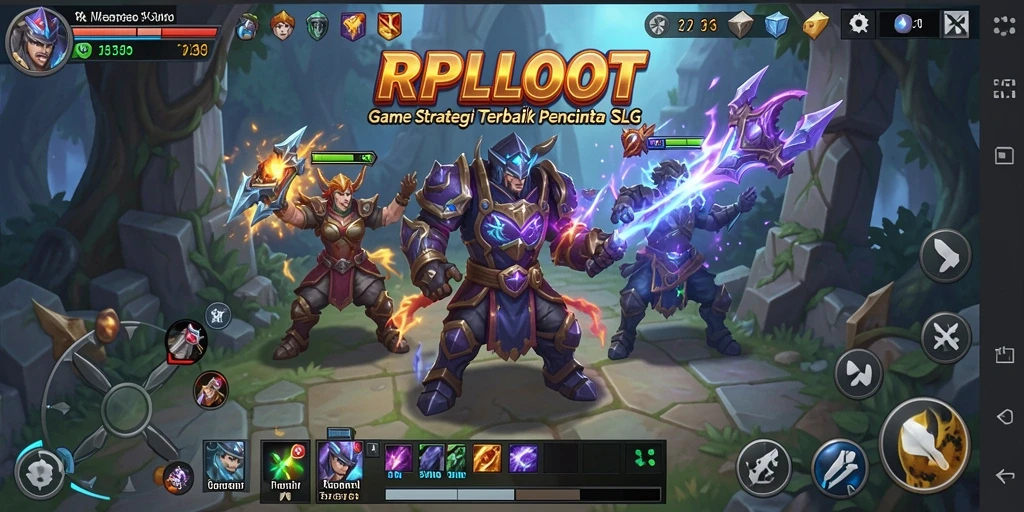 Tangkapan layar gameplay RPLOOT yang menggambarkan strategi seru.