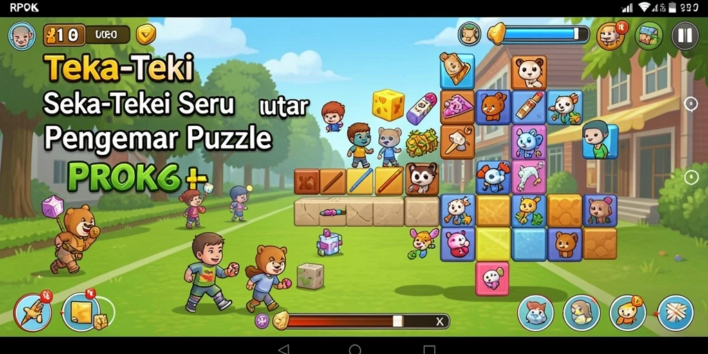 Tampilan gameplay RPOK yang menarik dan menantang di setiap level.