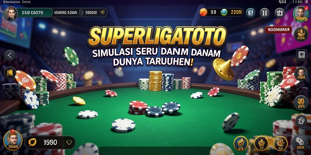 Tampilan gameplay SUPERLIGATOTO yang menarik dan interaktif.