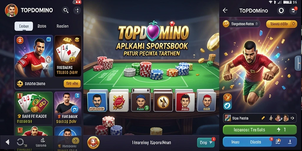 Tampilan gameplay Sportsbook yang menarik di TOPDOMINO.