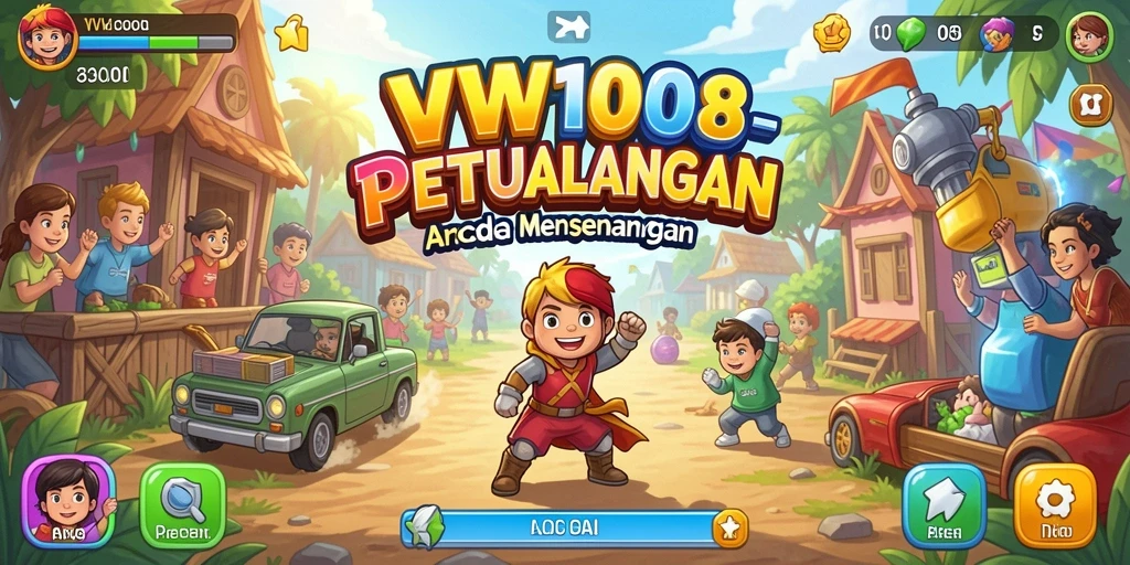 Tangkapan layar menunjukkan aksi gameplay seru VW108 dengan grafis yang menarik.