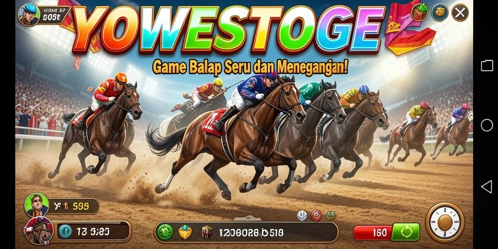 Gameplay seru balapan mobil di YOWESTOGEL.