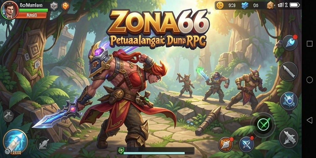 Tampilan gameplay RPG ZONA66 yang menakjubkan dan mendalam.